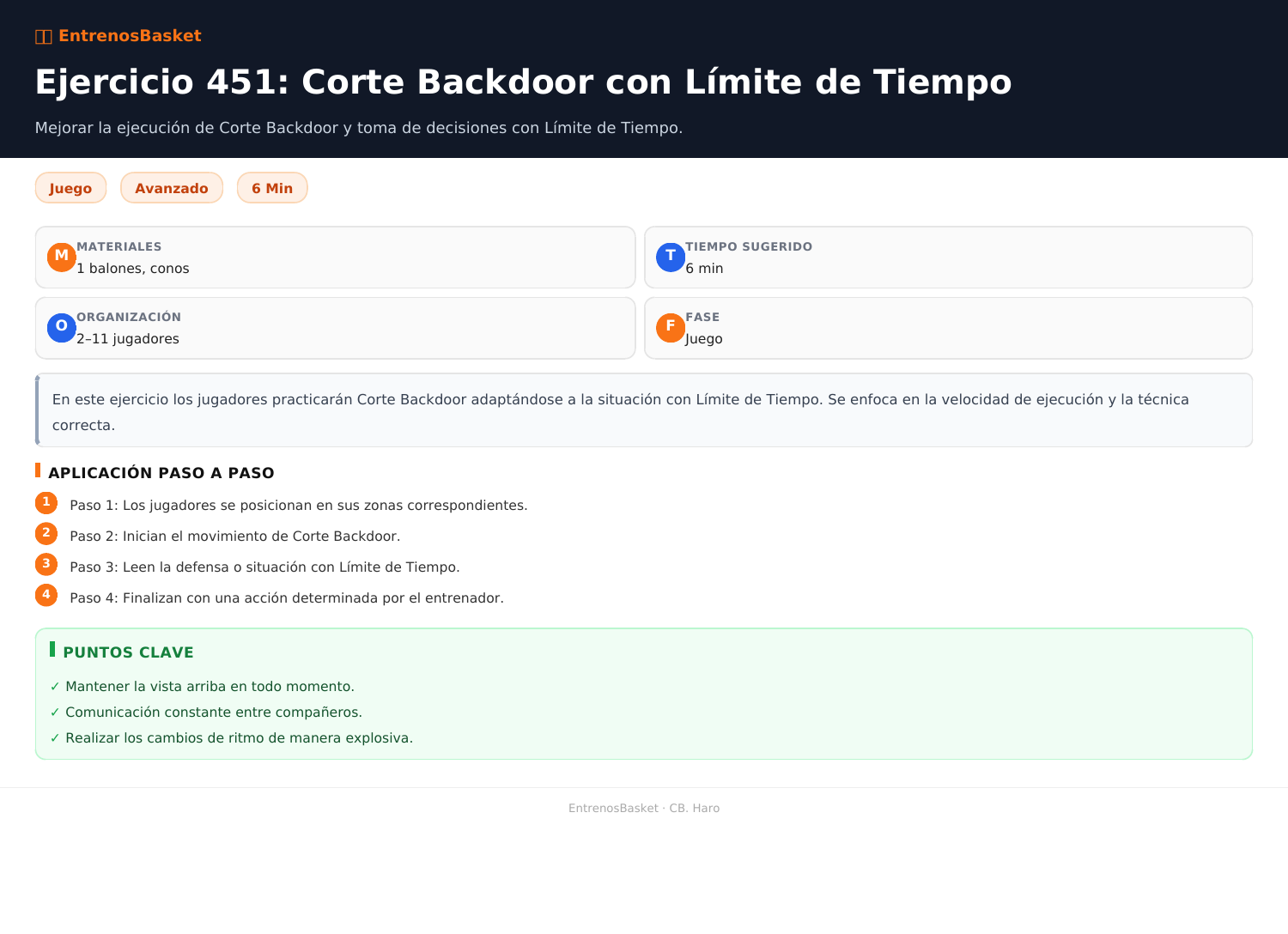 Ejercicio 451: Corte Backdoor con Límite de Tiempo