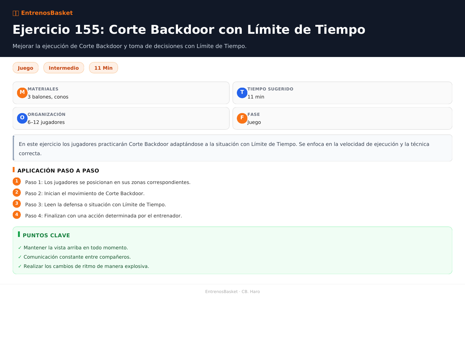 Ejercicio 155: Corte Backdoor con Límite de Tiempo