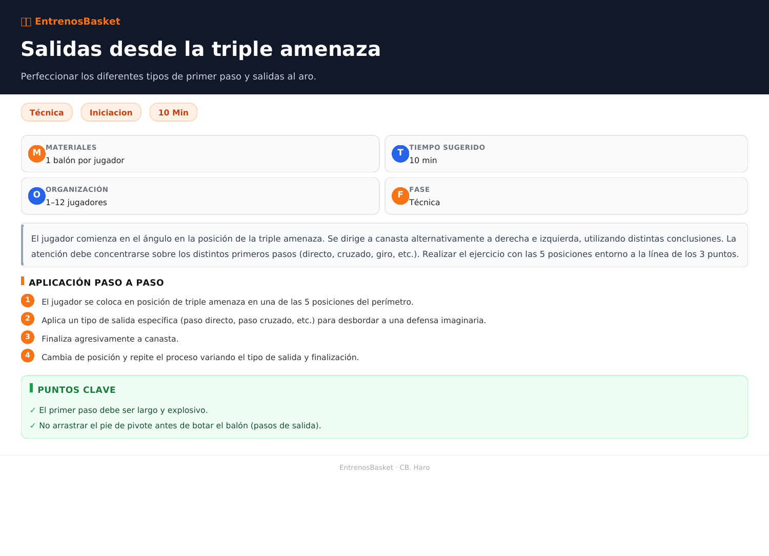Salidas desde la triple amenaza