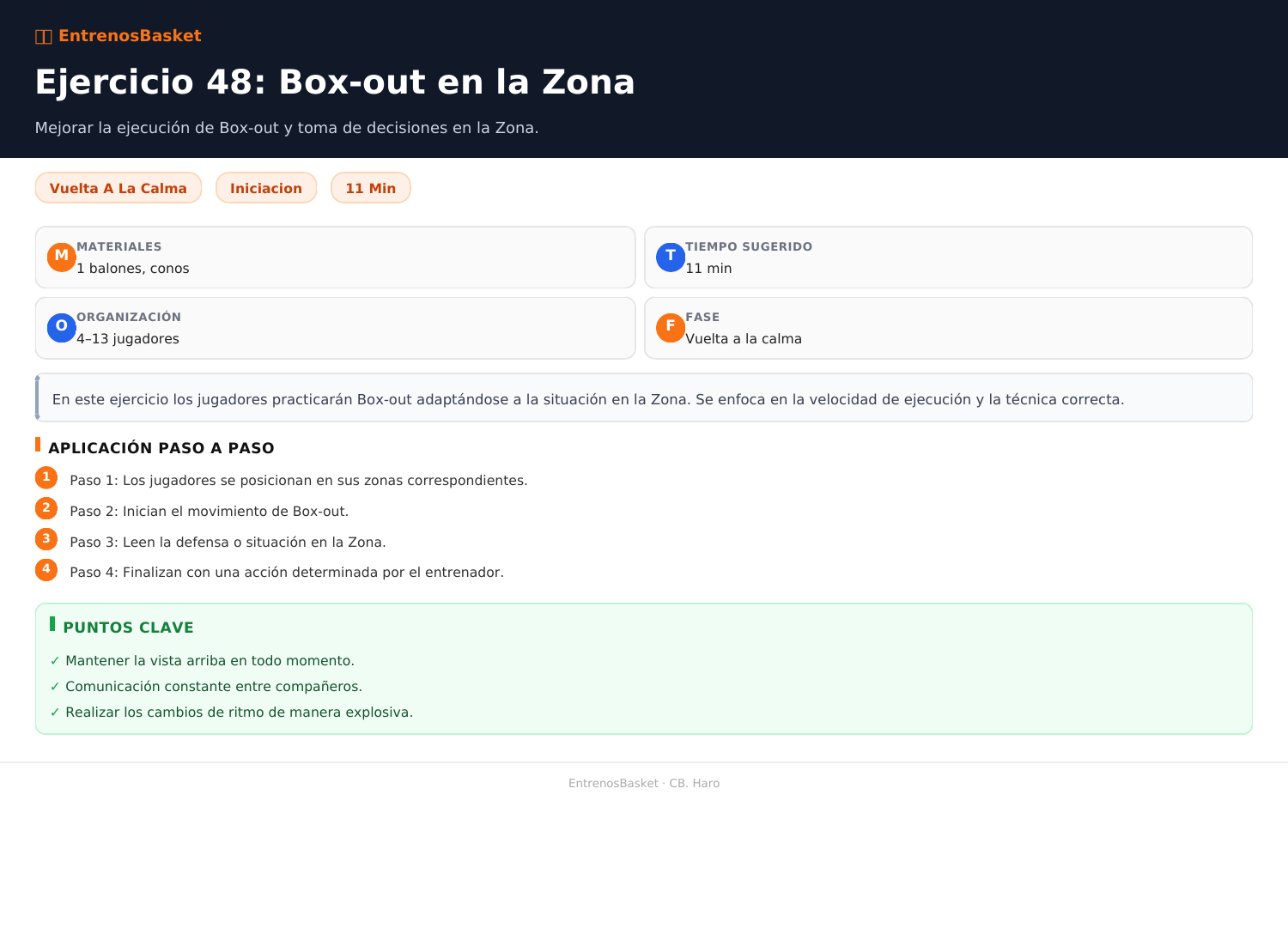 Ejercicio 48: Box-out en la Zona