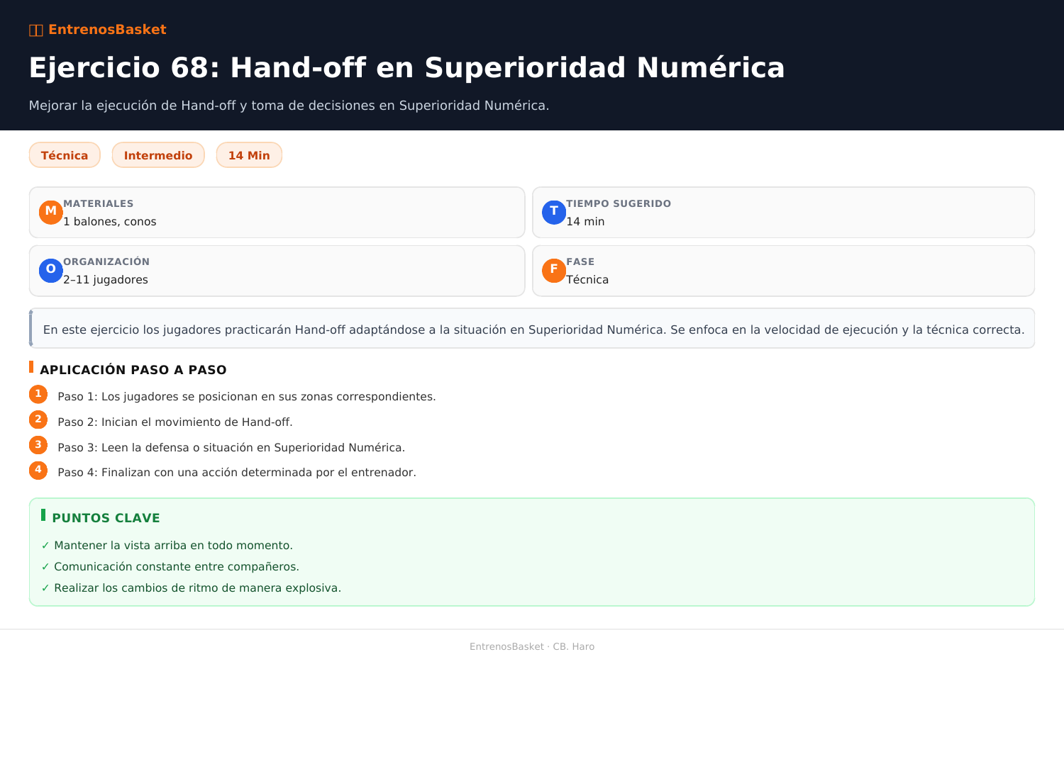 Ejercicio 68: Hand-off en Superioridad Numérica